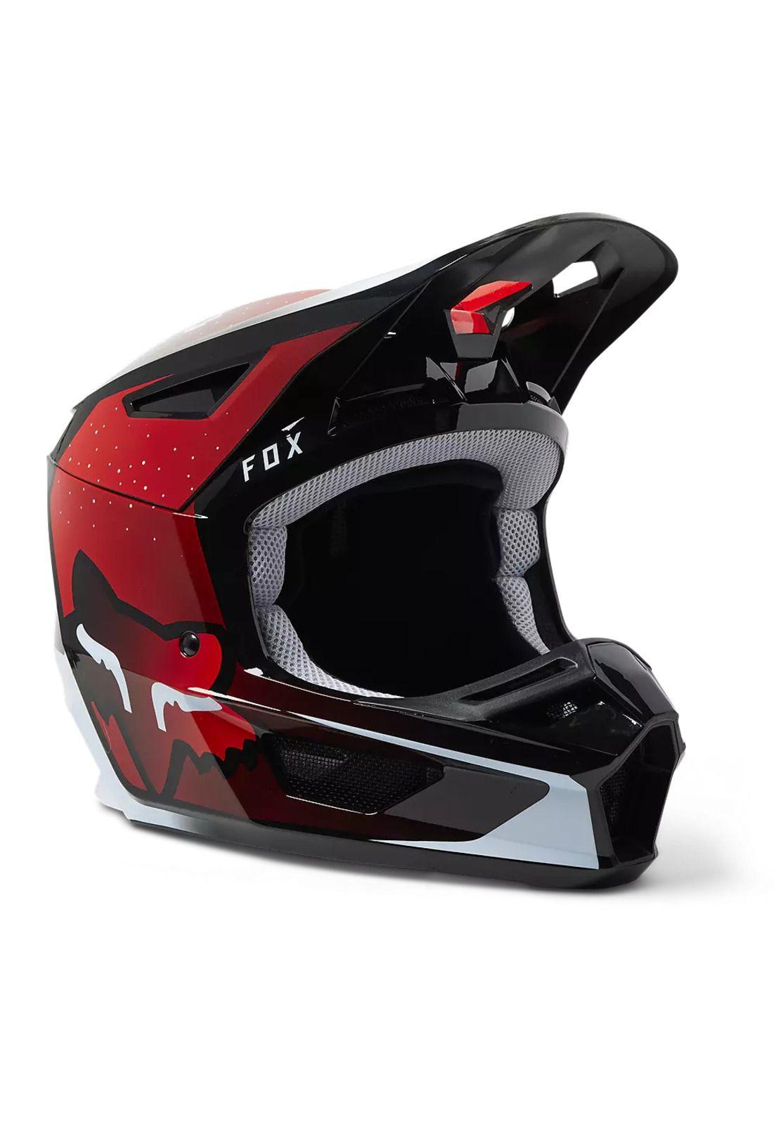 Casco Moto V2 Vizen Rojo Fox-0