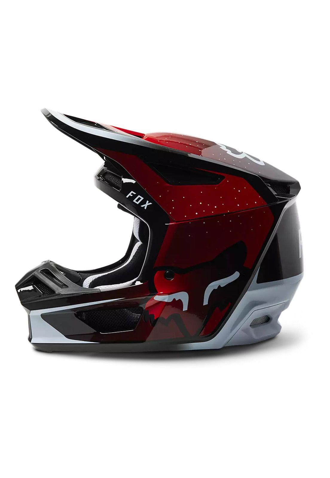 Casco Moto V2 Vizen Rojo Fox-2