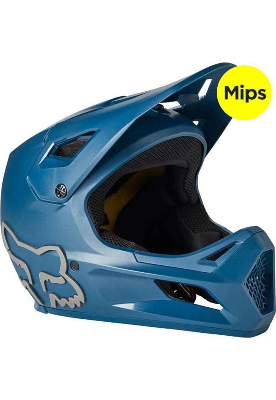 Casco Bicicleta Rampage MIPS Azul Fox-0