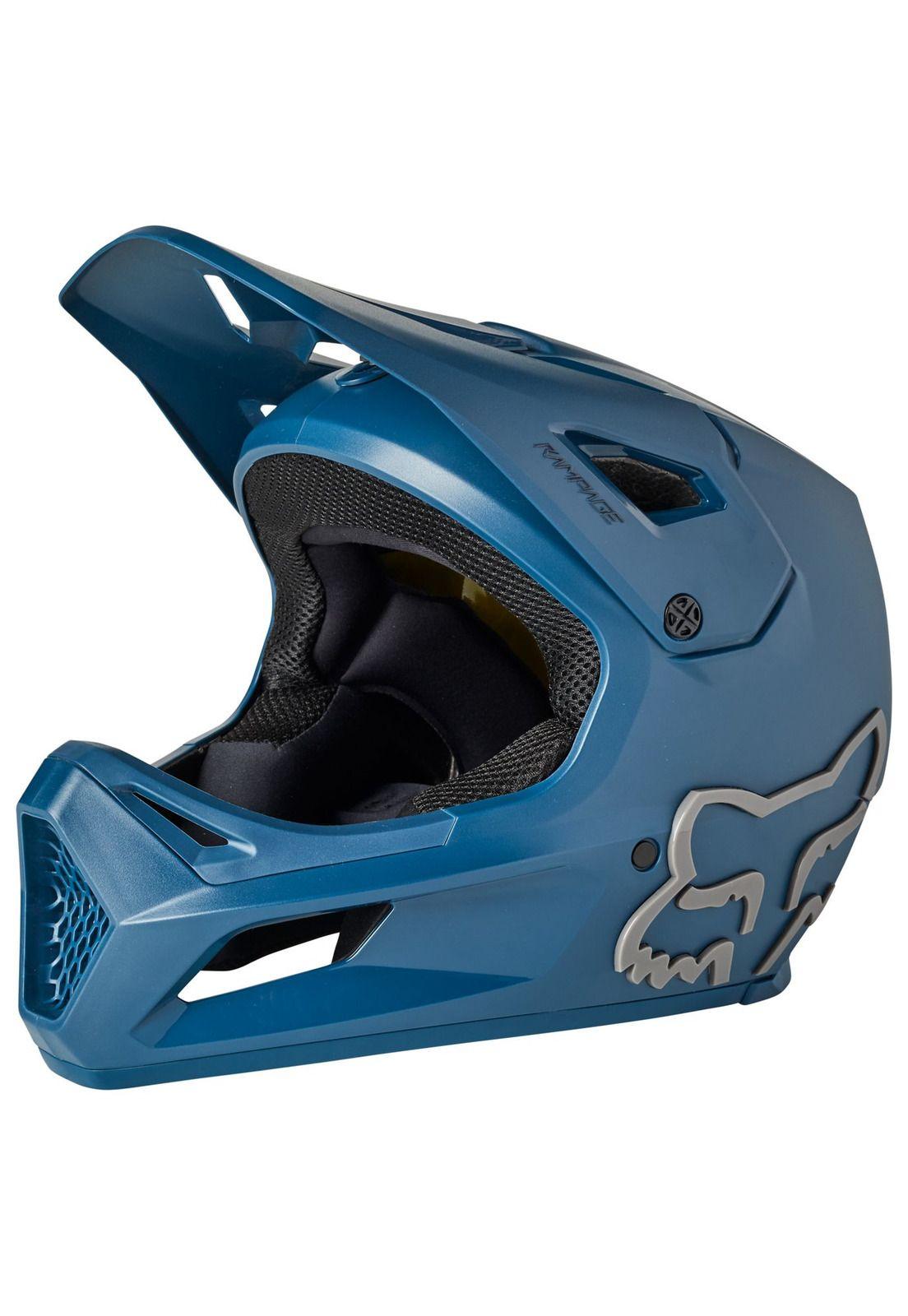 Casco Bicicleta Rampage MIPS Azul Fox-1