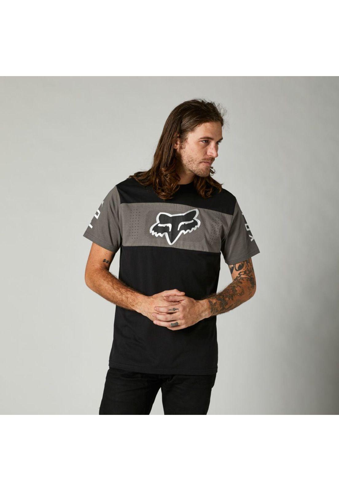 Polera Lifestyle Mirer SS Crew Negro Fox-0