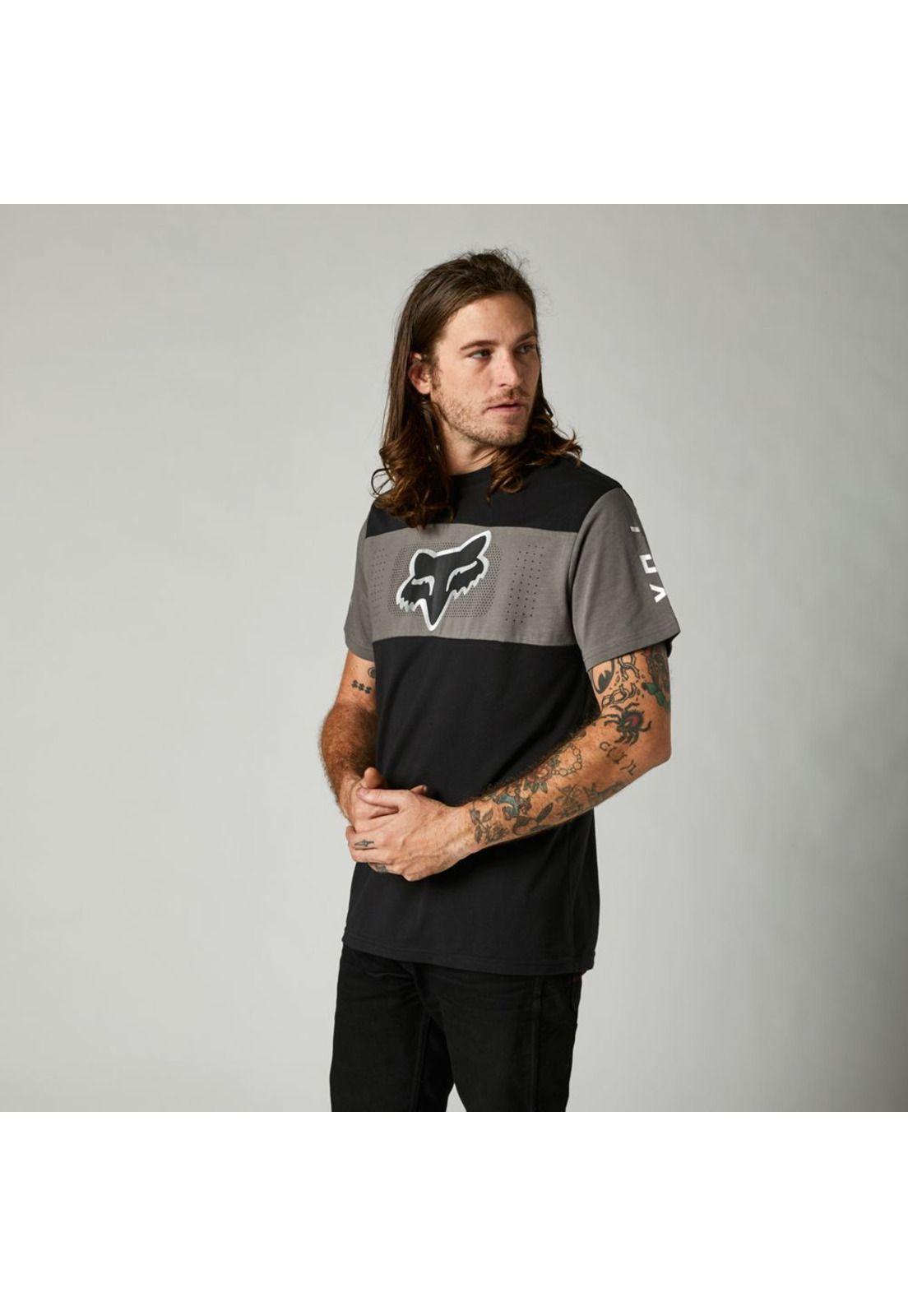 Polera Lifestyle Mirer SS Crew Negro Fox-2