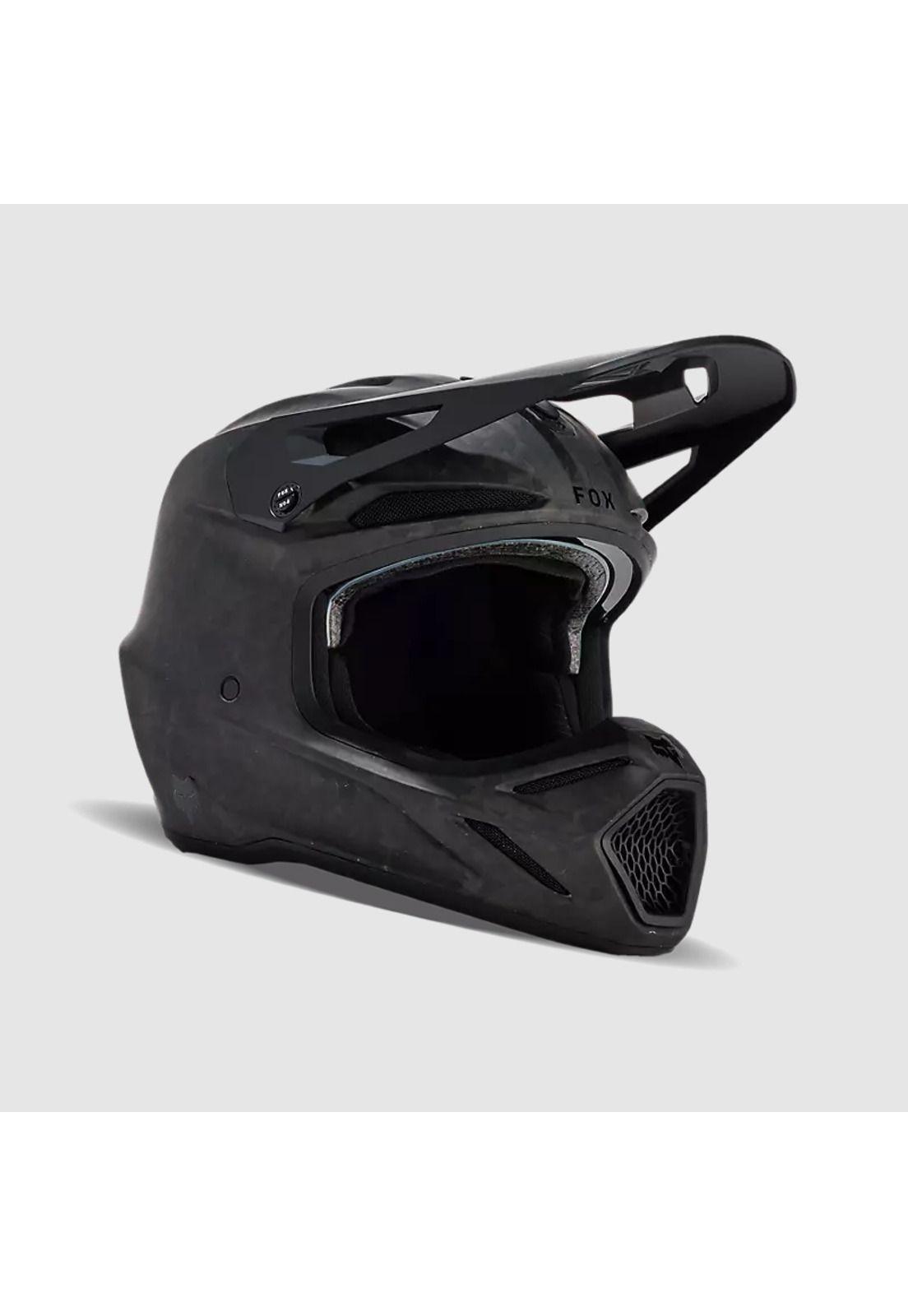 Casco Moto V3 RS Carbon Solid Negro Matte Fox-0