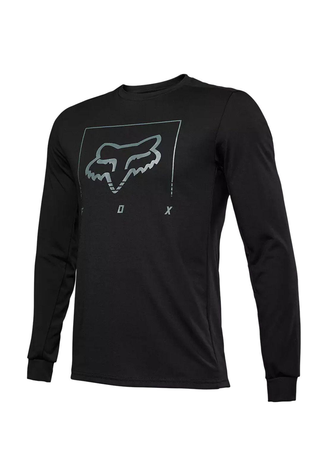 Polera Bicicleta Ranger Tred Drirelease® Manga Larga Negro Fox-2