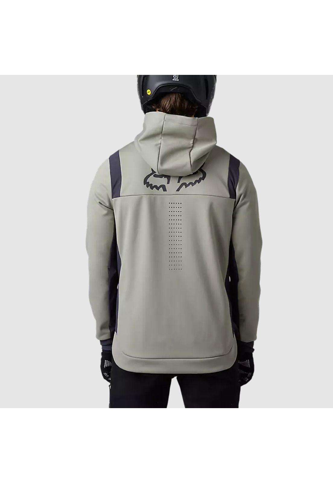 Chaqueta Moto Defend Drive Windbloc® Zip Beige Fox-2