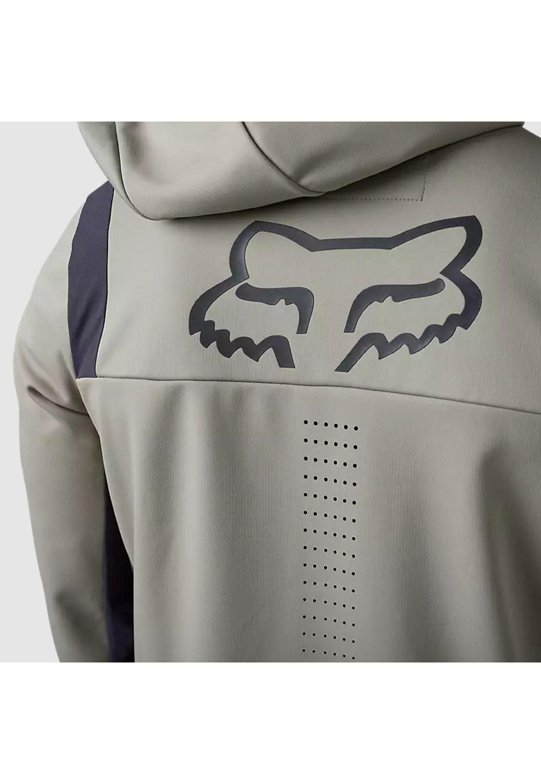 Chaqueta Moto Defend Drive Windbloc® Zip Beige Fox-3