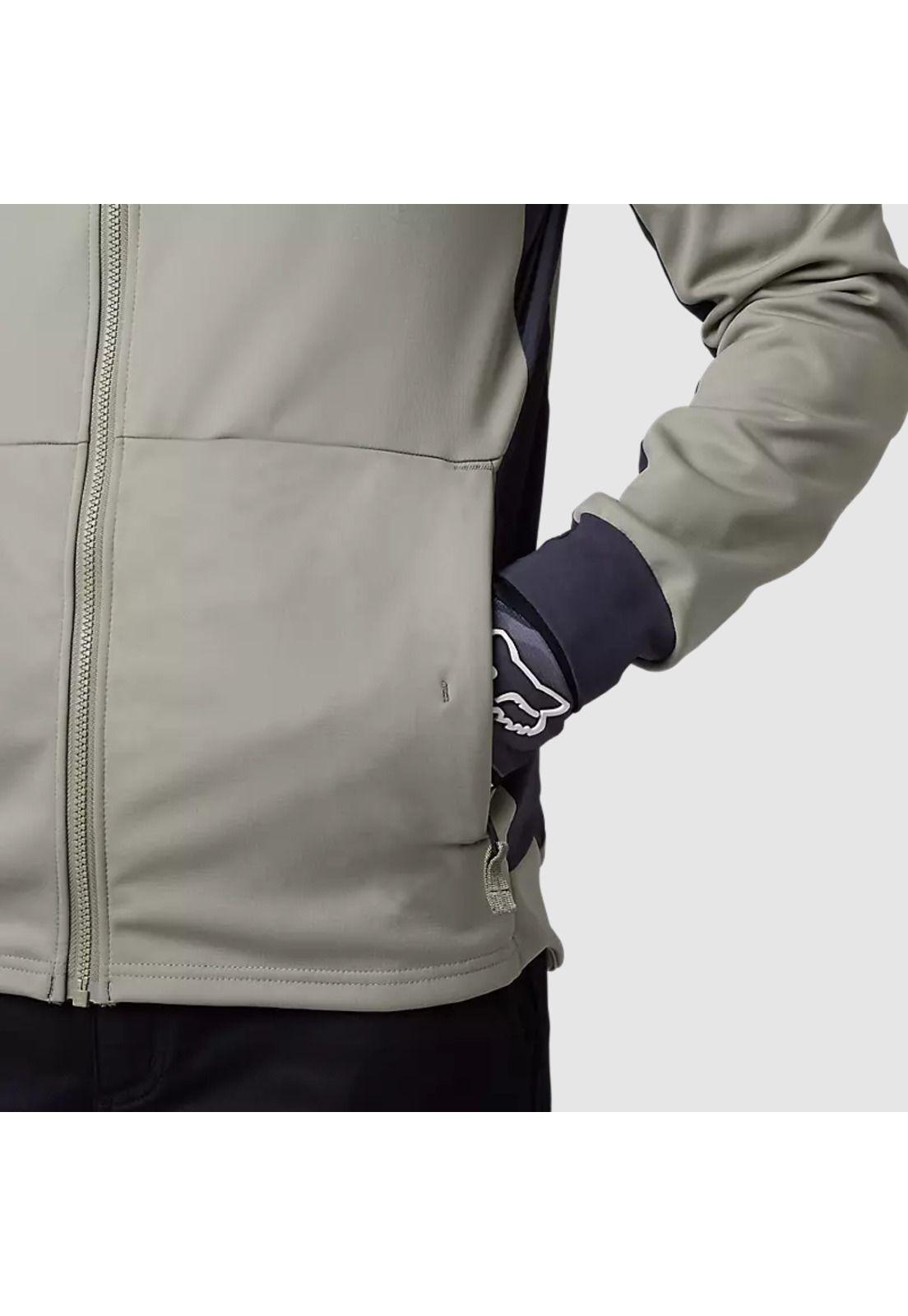 Chaqueta Moto Defend Drive Windbloc® Zip Beige Fox-5
