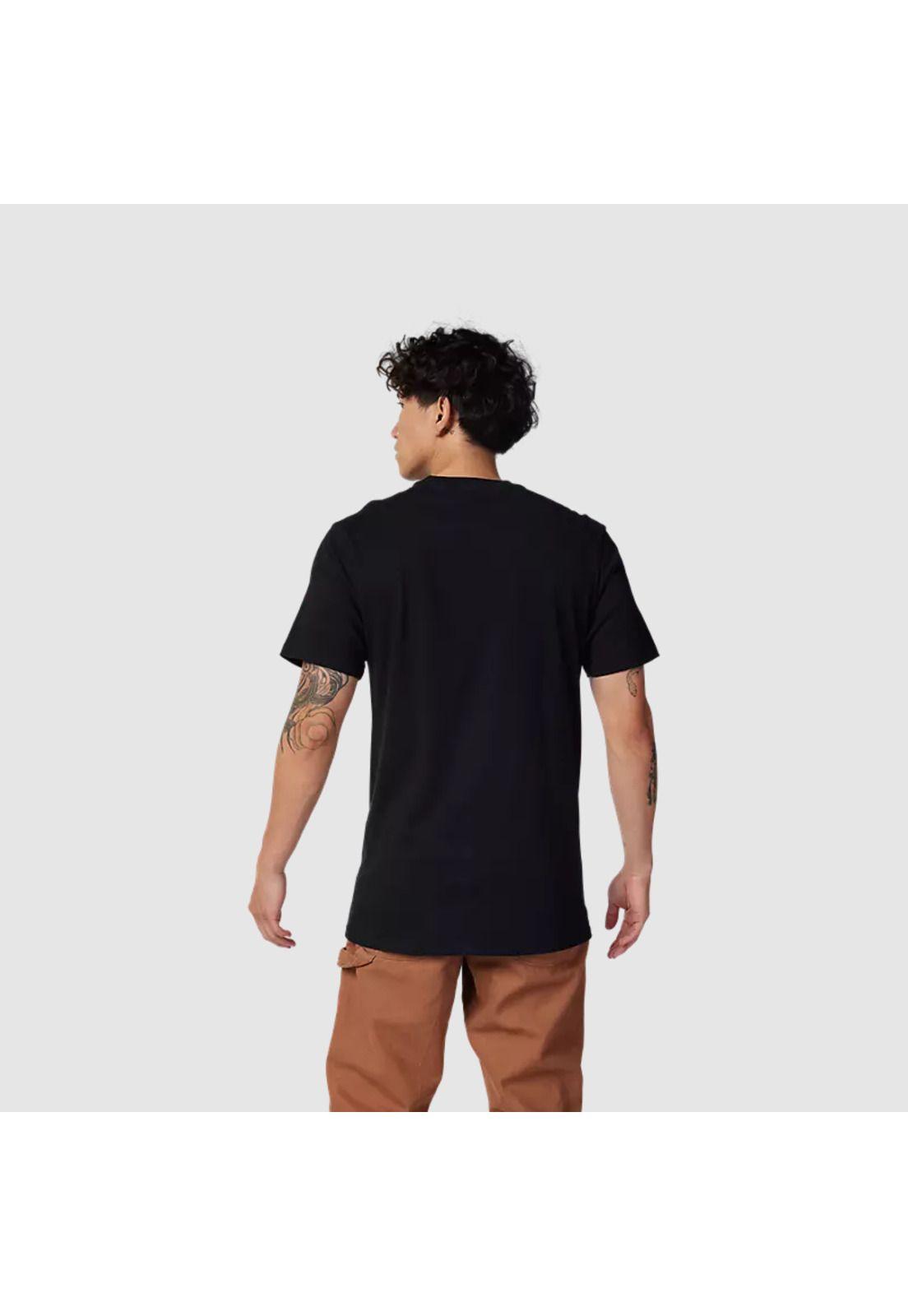 Polera Lifestyle Fox x Kawasaki Negro Fox-1