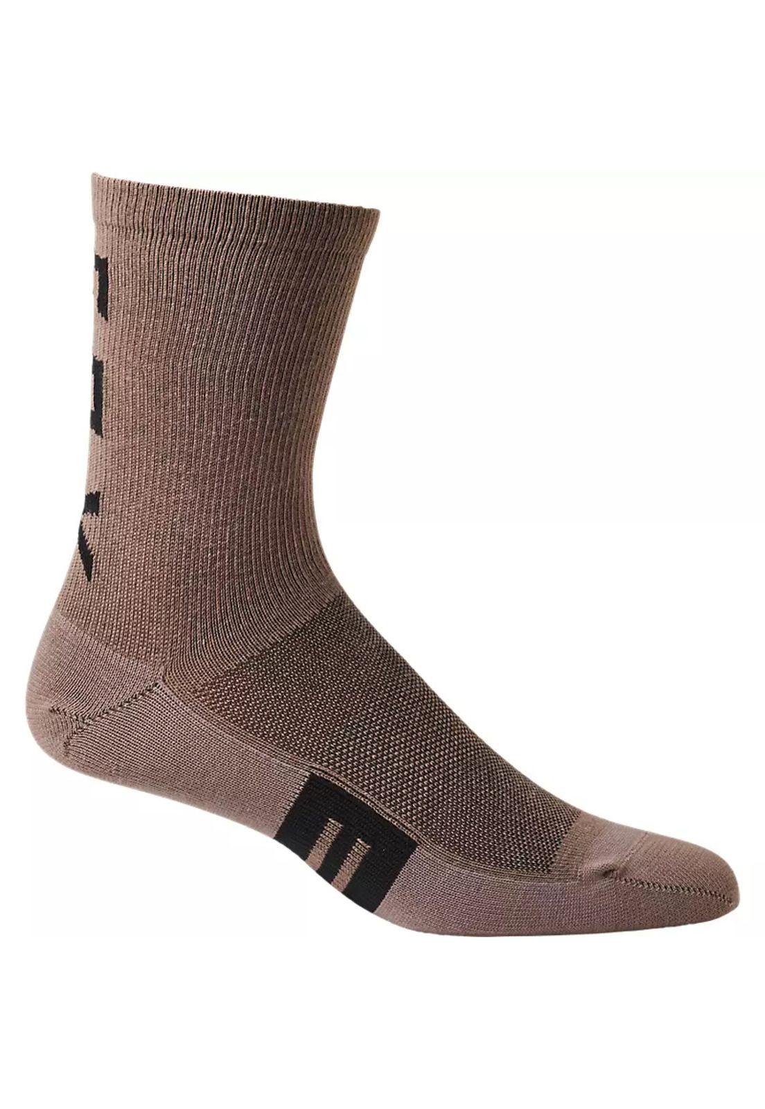 Calcetines Bicicleta Mujer Flexair 6" Merino Morado Fox-1