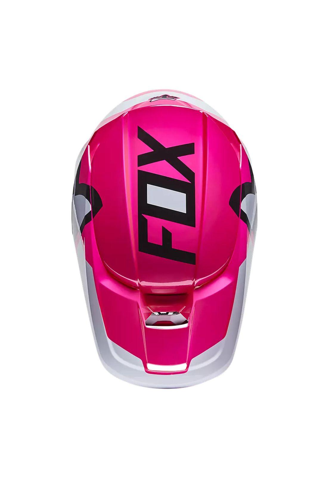 Casco Moto V1 Lux Rosado Fox-2