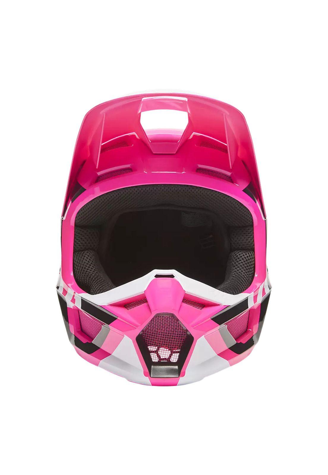 Casco Moto V1 Lux Rosado Fox-4