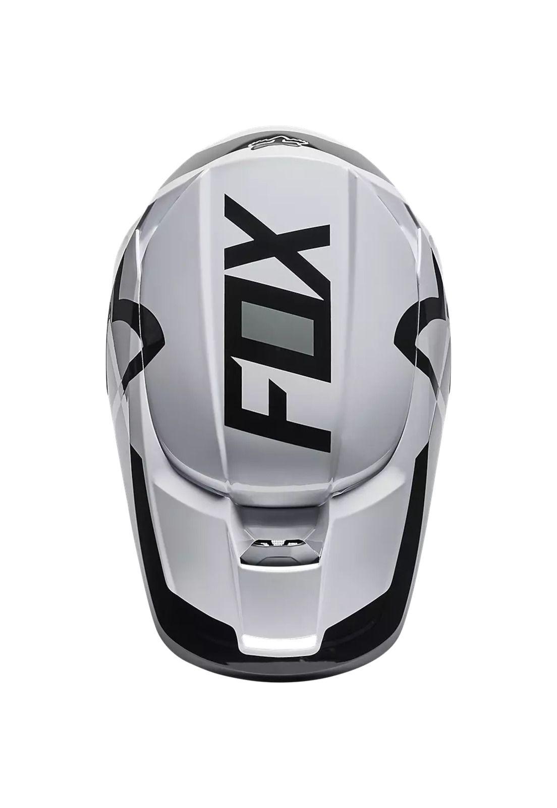 Casco Moto Niño V1 Lux Blanco Fox-2