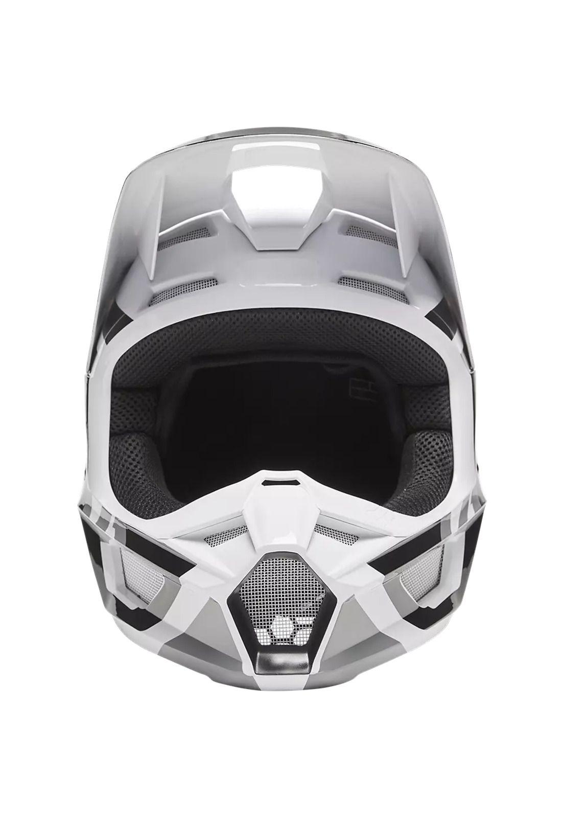 Casco Moto Niño V1 Lux Blanco Fox-4