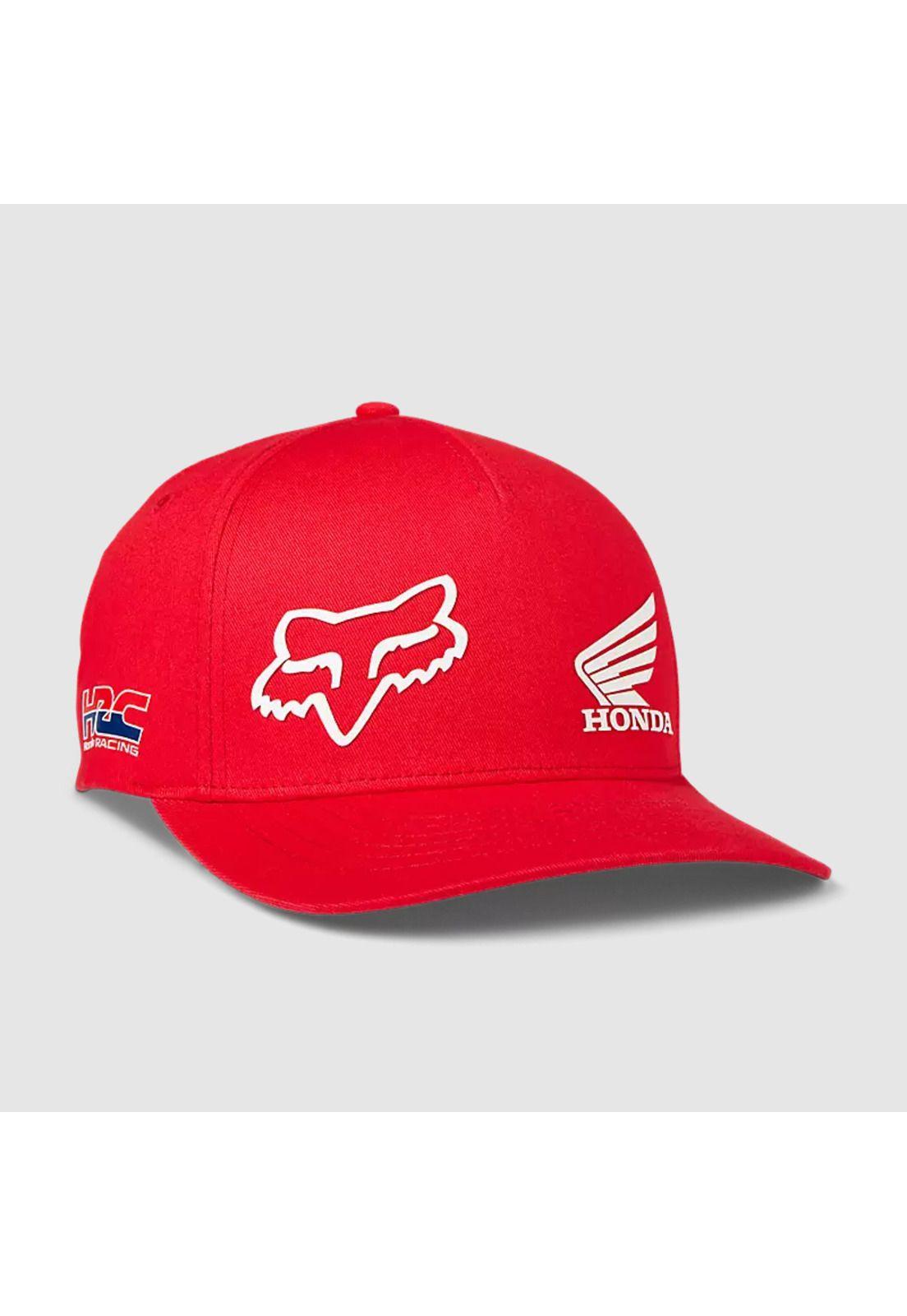 Gorro Jockey Lifestyle Flexfit Honda Rojo Fox-0