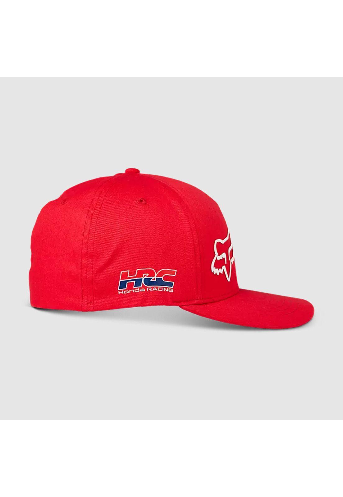 Gorro Jockey Lifestyle Flexfit Honda Rojo Fox-2