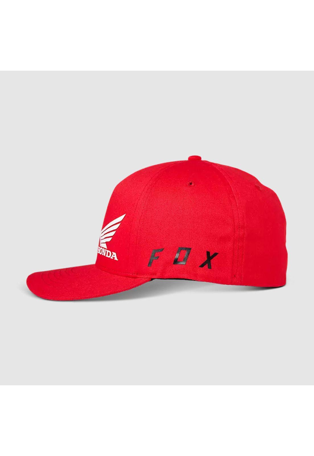Gorro Jockey Lifestyle Flexfit Honda Rojo Fox-3