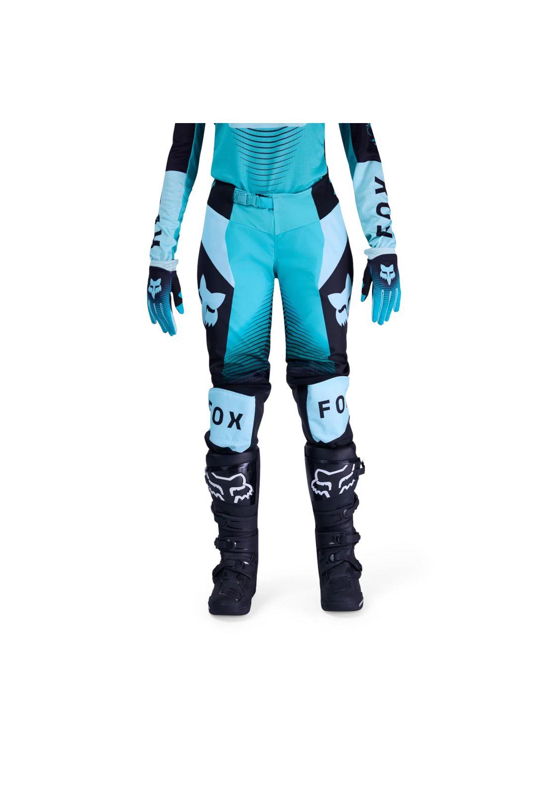 Pantalon Moto Mujer 180 Collect Verde Fox-2