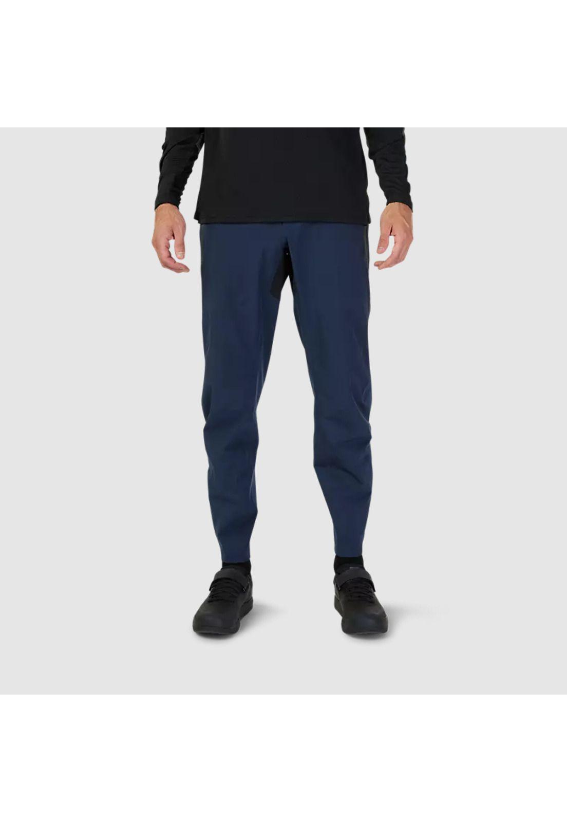 Pantalon Bicicleta Defend Impermeable 3L Azul Marino Fox-2