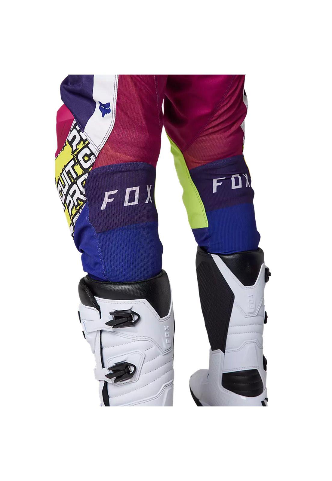 Pantalon Moto 180 Pro Circuit Azul/Blanco/Rosado Fox-3