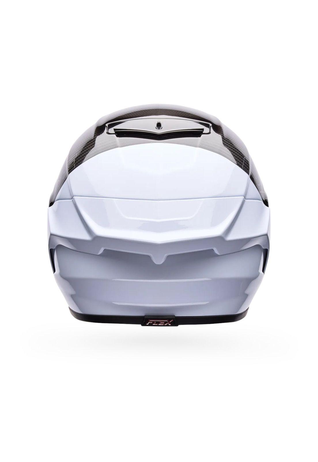 Casco Moto Calle Race Star DLX Flex Strike Blanco/Negro Bell-3