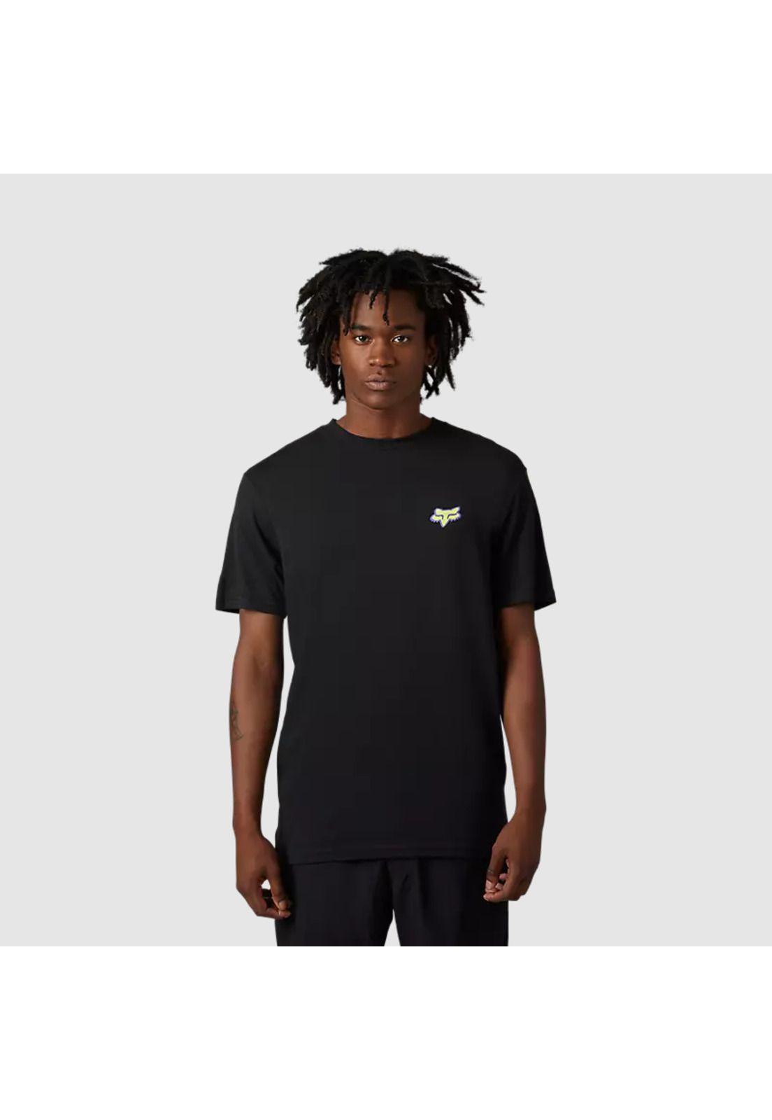 Polera Lifestyle Morphic Negro Fox-0