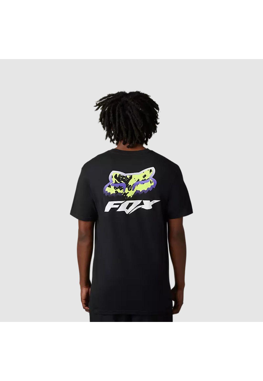 Polera Lifestyle Morphic Negro Fox-1
