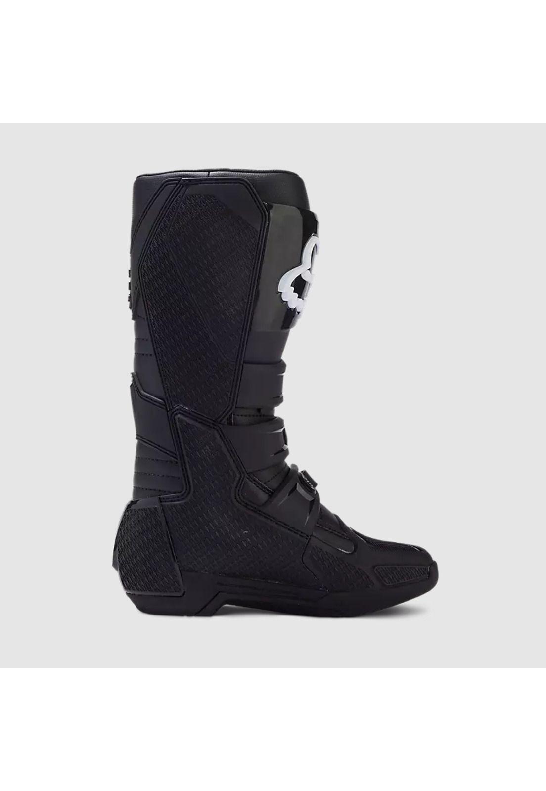 Botas Moto Mujer Comp Negro/Blanco Fox-2