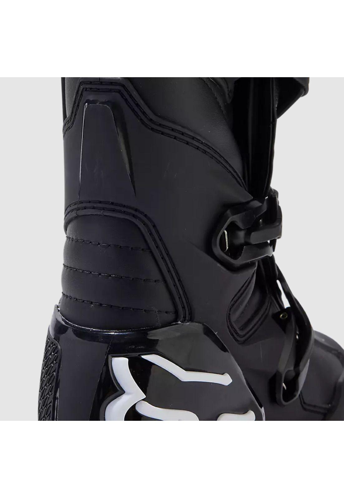 Botas Moto Mujer Comp Negro/Blanco Fox-6