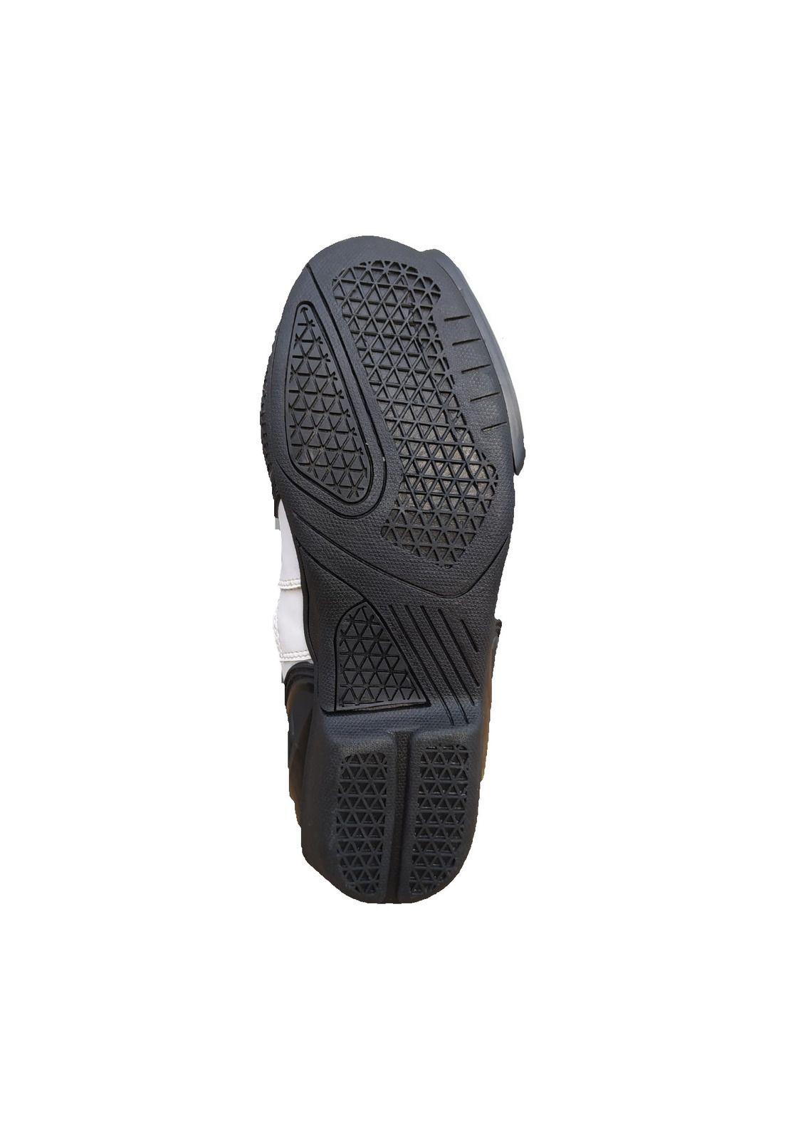 Botas Moto Calle Kuwait Fluor Negro/ Verde Fluor KMZ-3