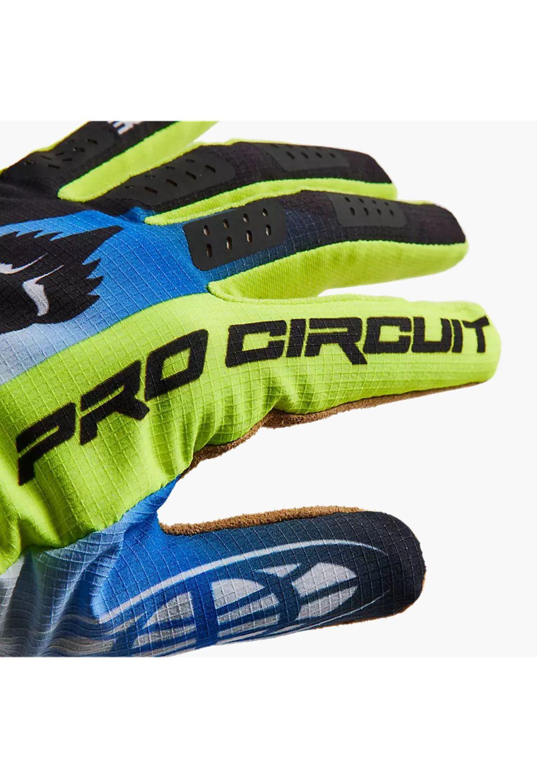 Guantes Moto Flexair Pro Circuit Foyl Negro/Blanco Fox-3
