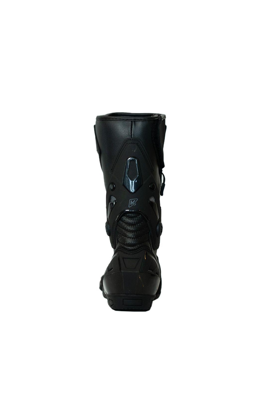 Botas Moto Calle Delta II Apex Negro Kmz-2