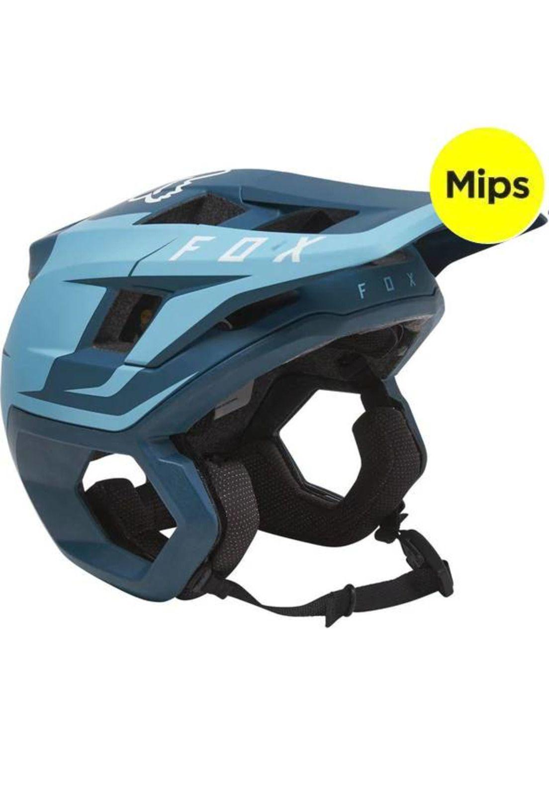 Casco Bicicleta Dropframe Pro Azul Fox-0