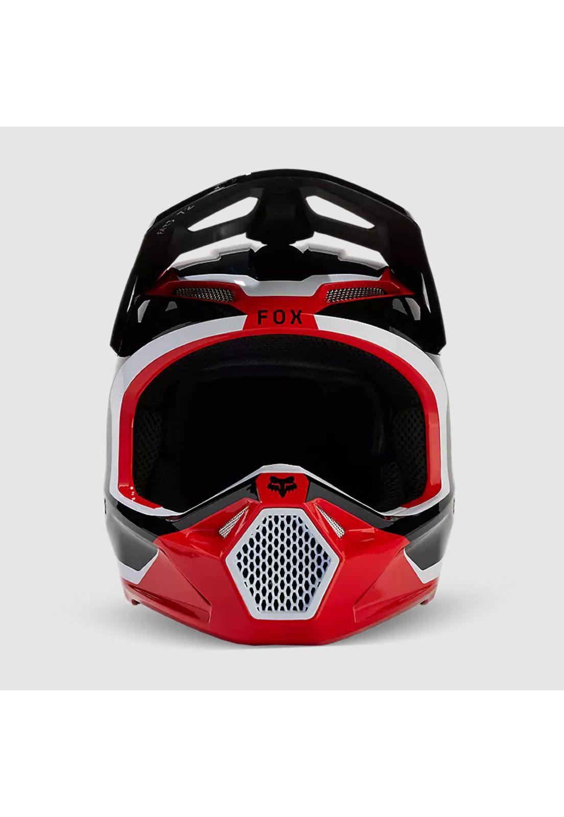 Casco Moto V1 Nitro Rojo Fox-2