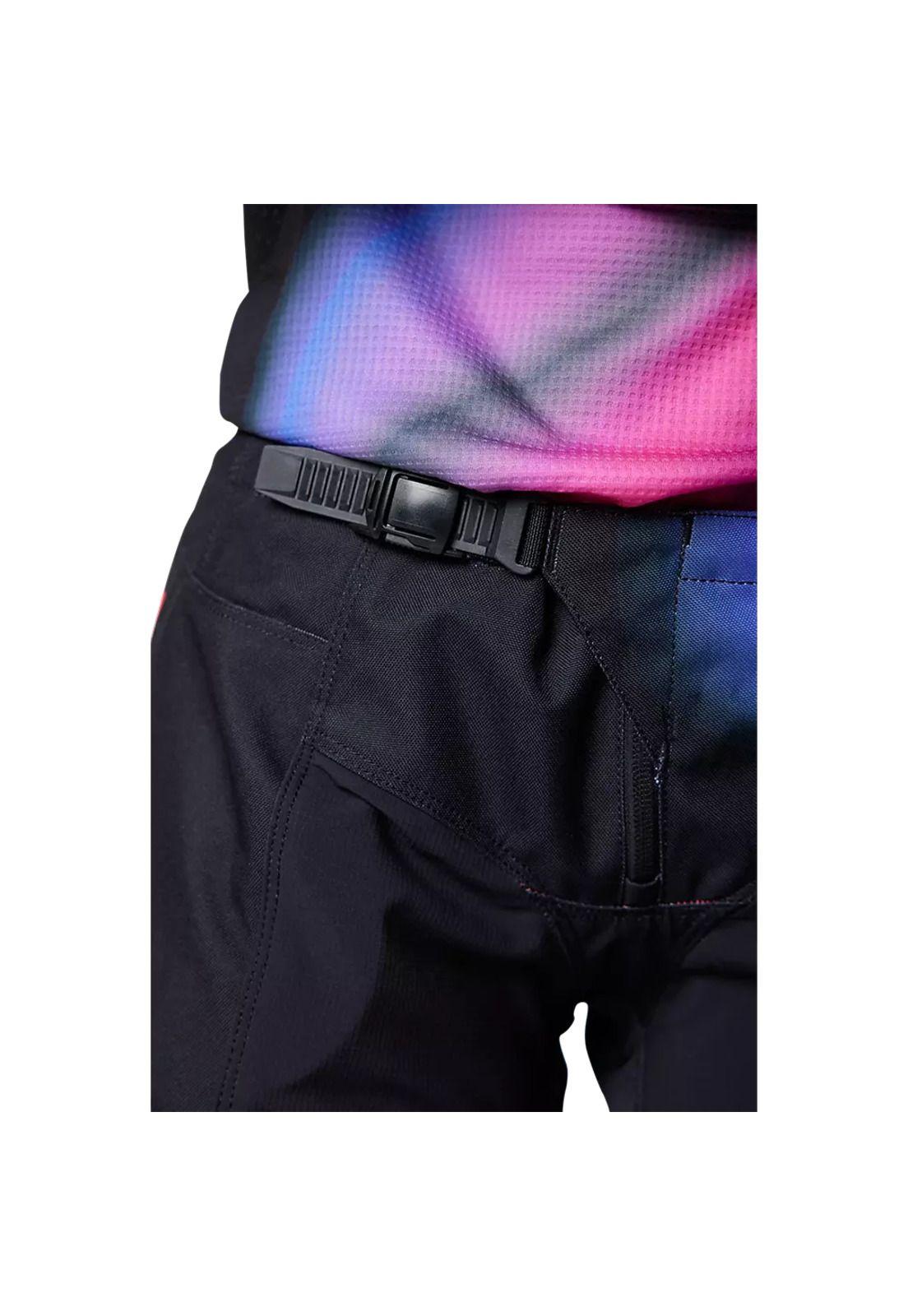 Pantalon Moto Mujer 180 Toxsyk Negro/Rosado Fox-3
