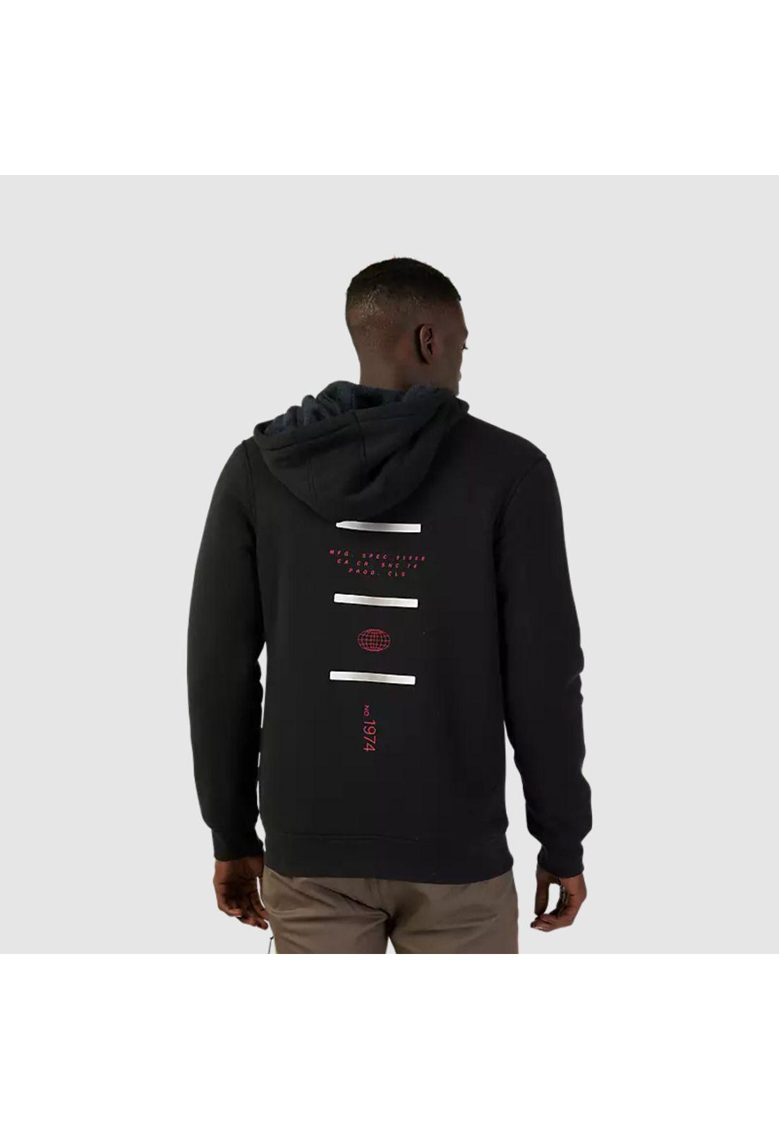 Poleron Lifestyle Magnetic Sasquatch Zip Negro Fox-3