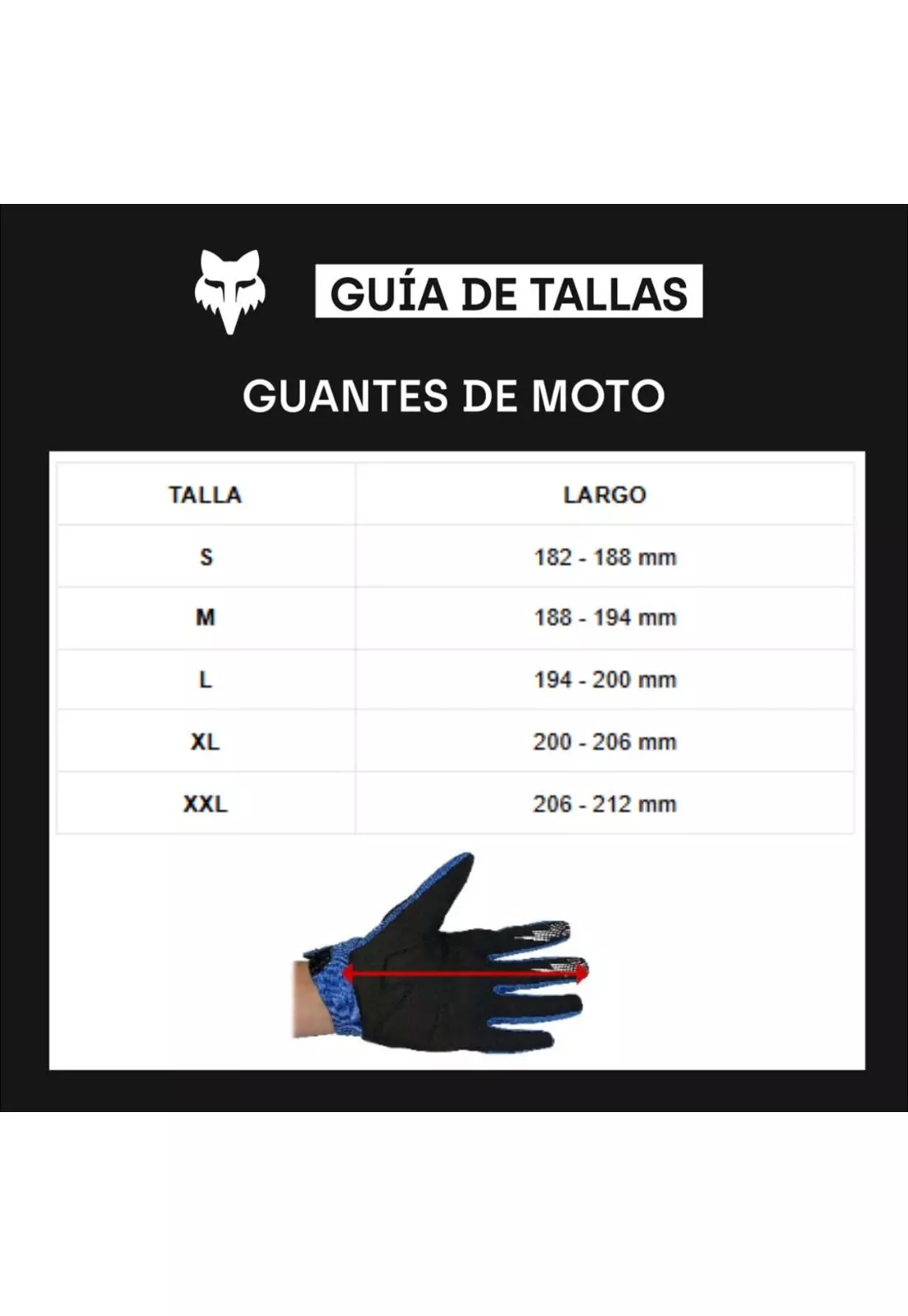 Guantes Moto 180 Taunt Azul Marino Fox-2