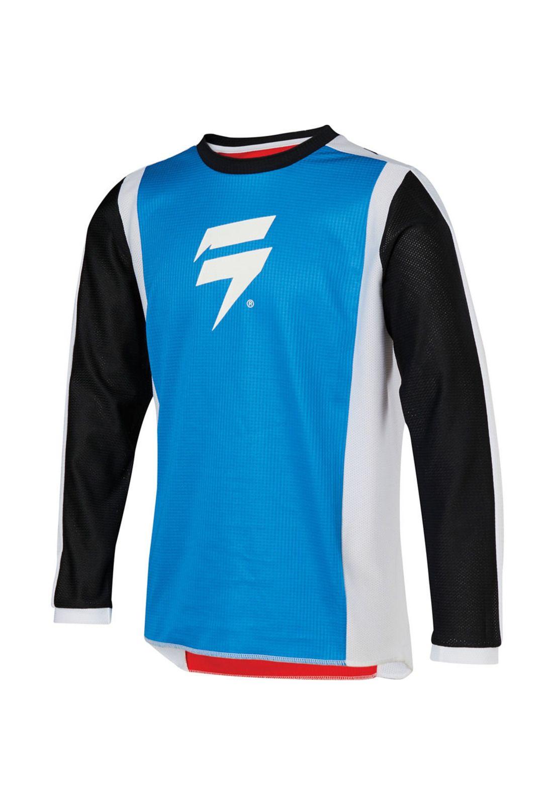 Polera Moto Niño White Race 2 Azul/Rojo/Blanco Shift-2