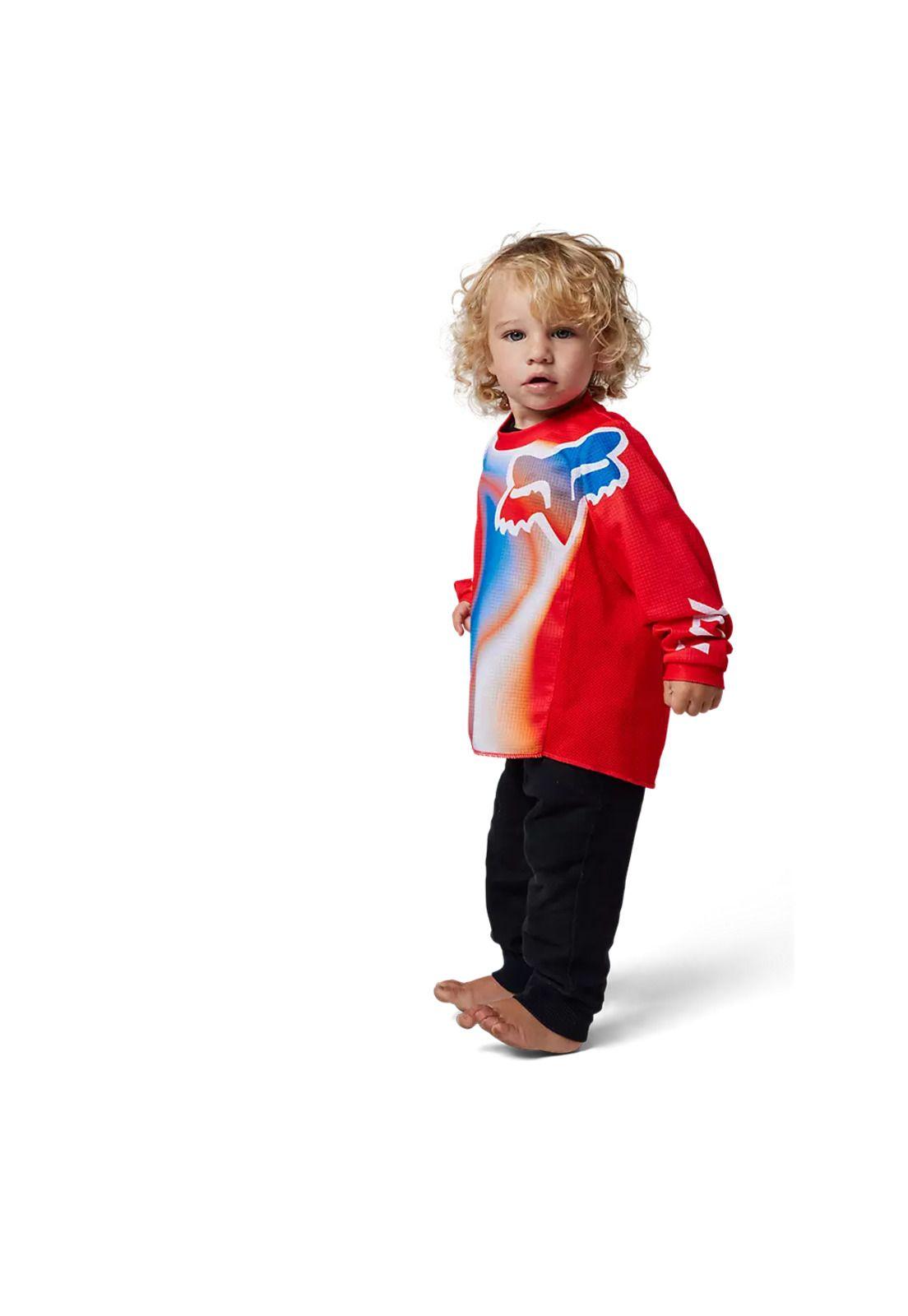Polera Moto Infantil 180 Toxsyk Rojo Fox-3