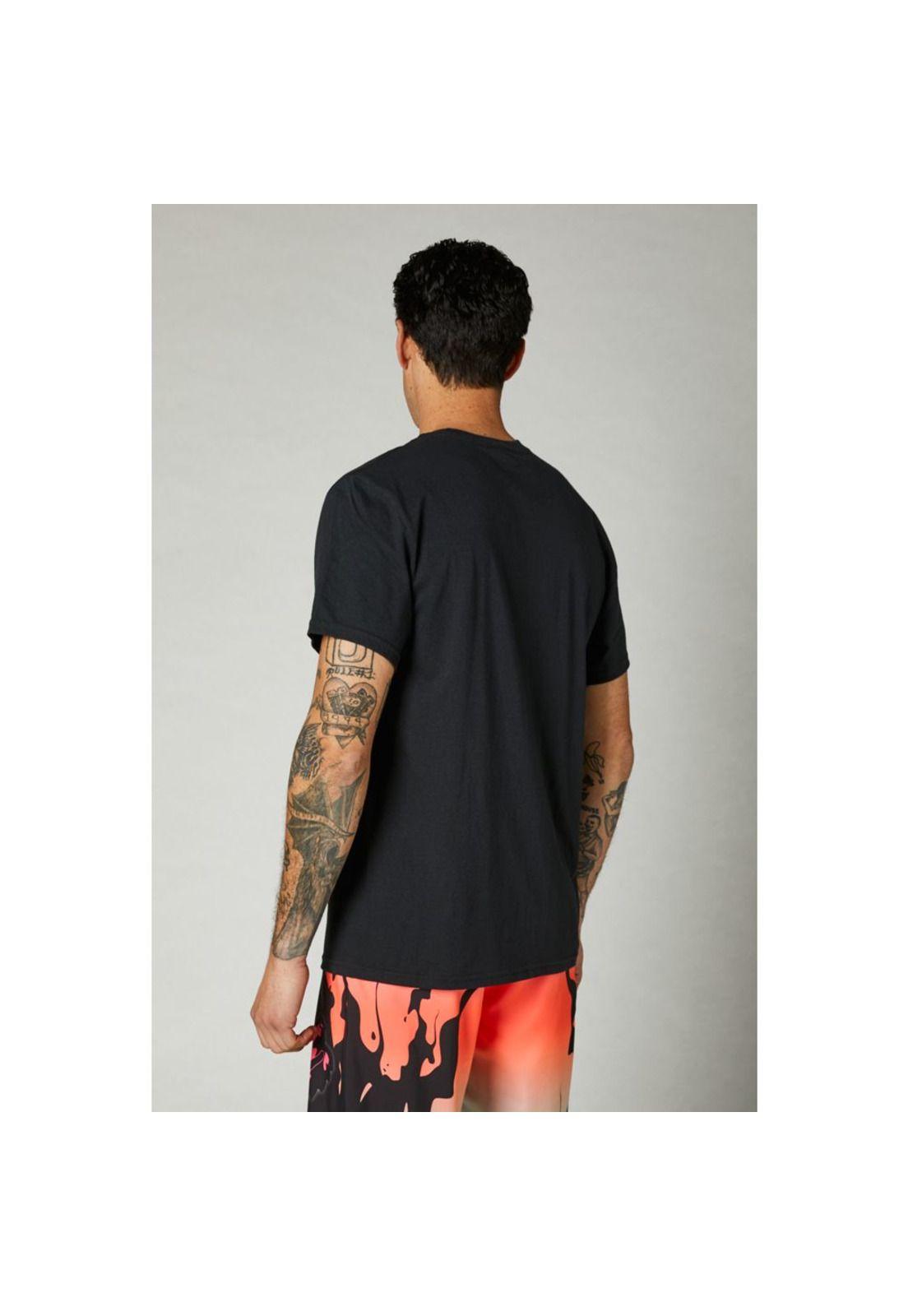 Polera Lifestyle Pyre SS Tee Negro Fox-1