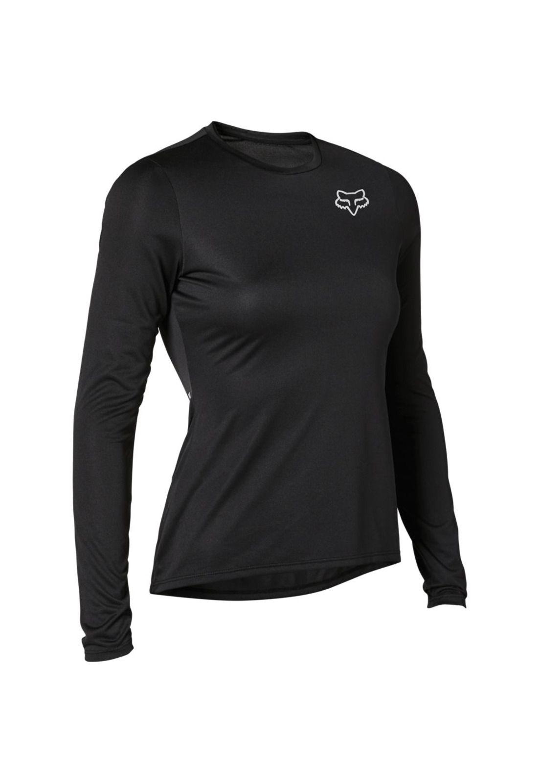 Primera Capa Bicicleta Mujer Tecbase LS Negro Fox-4
