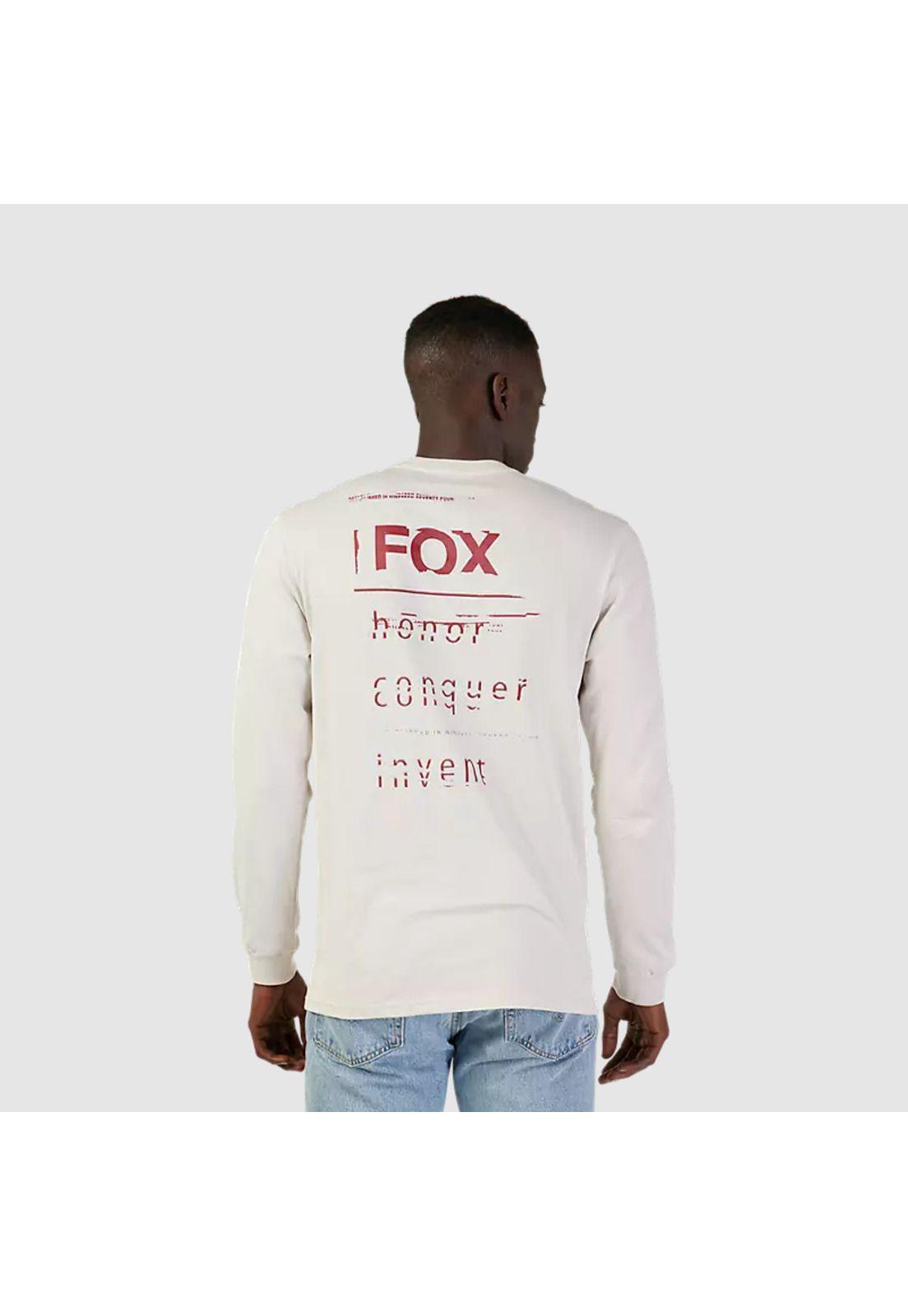 Polera Lifestyle Invent Tomorrow Premium Manga Larga Blanco Fox-2
