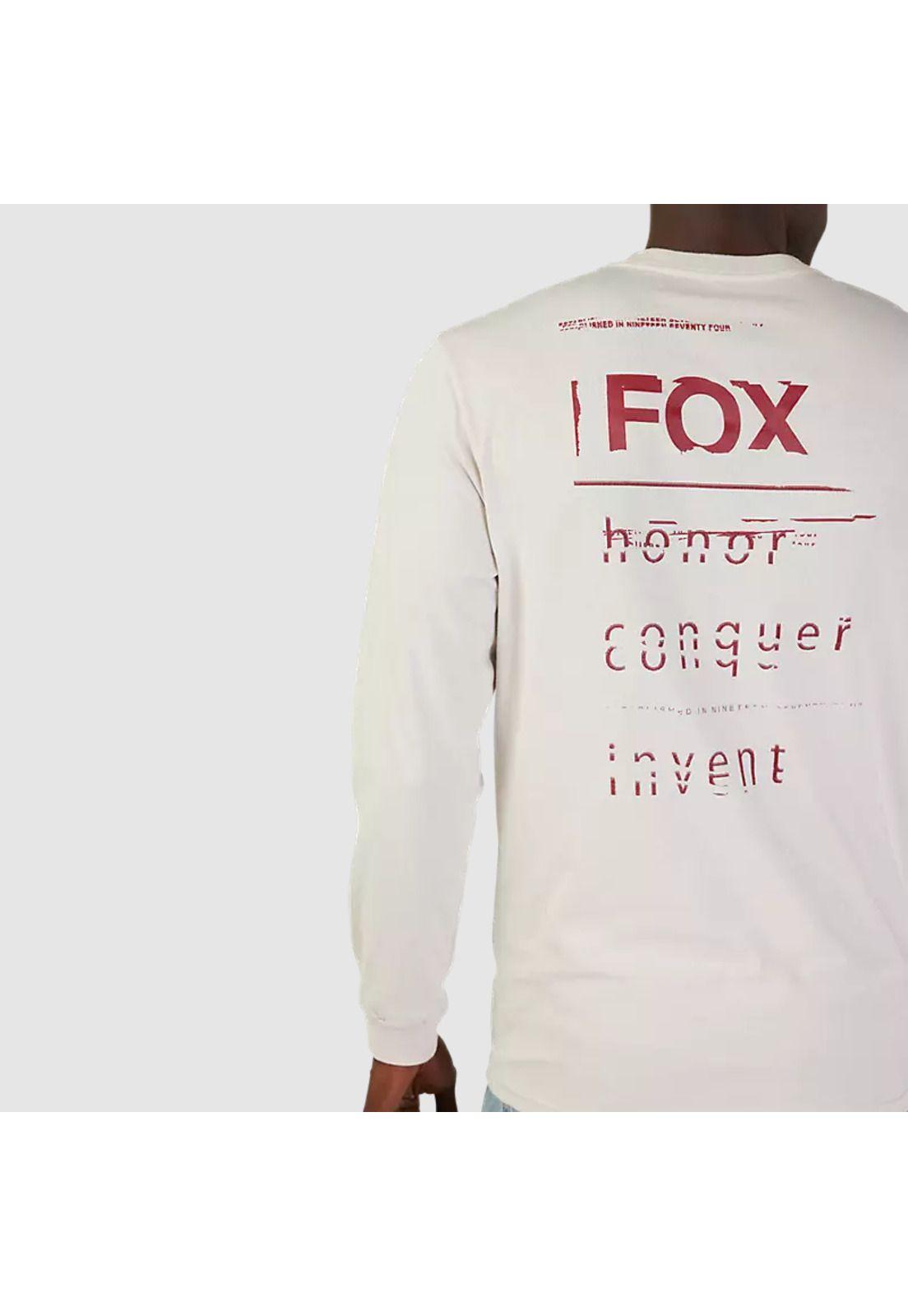 Polera Lifestyle Invent Tomorrow Premium Manga Larga Blanco Fox-4