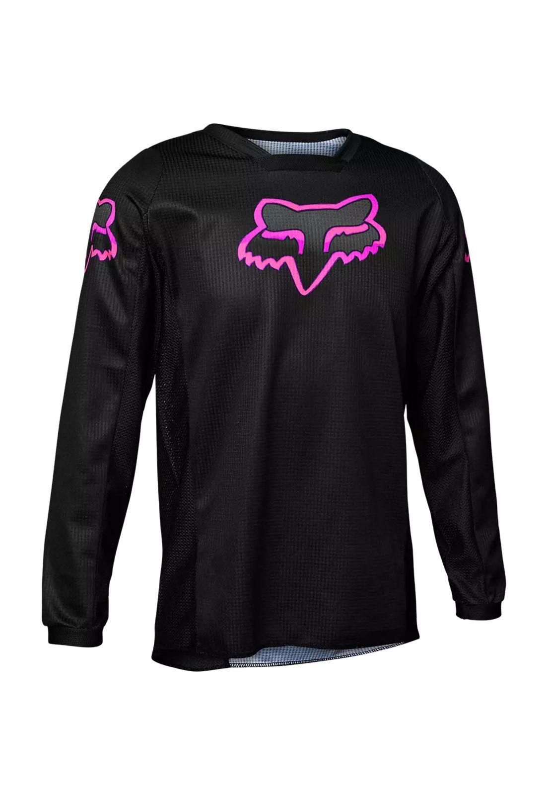 Polera Moto Niña Blackout Negro Fox-0