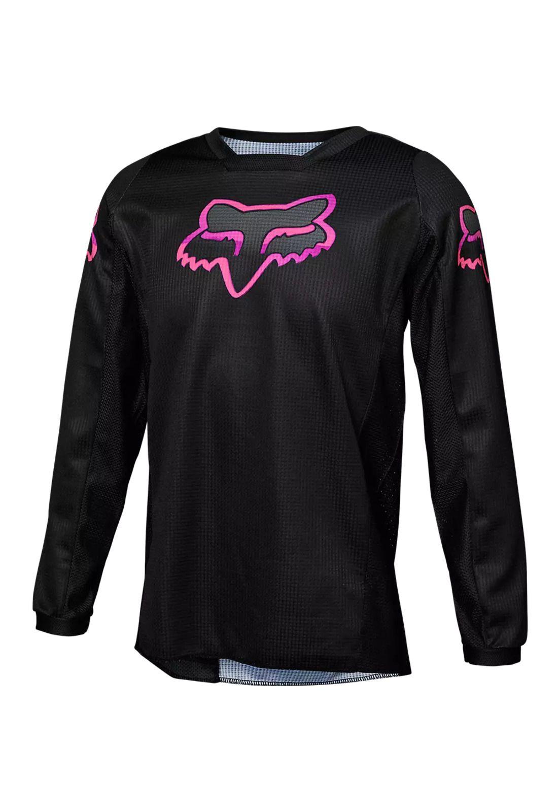 Polera Moto Niña Blackout Negro Fox-2