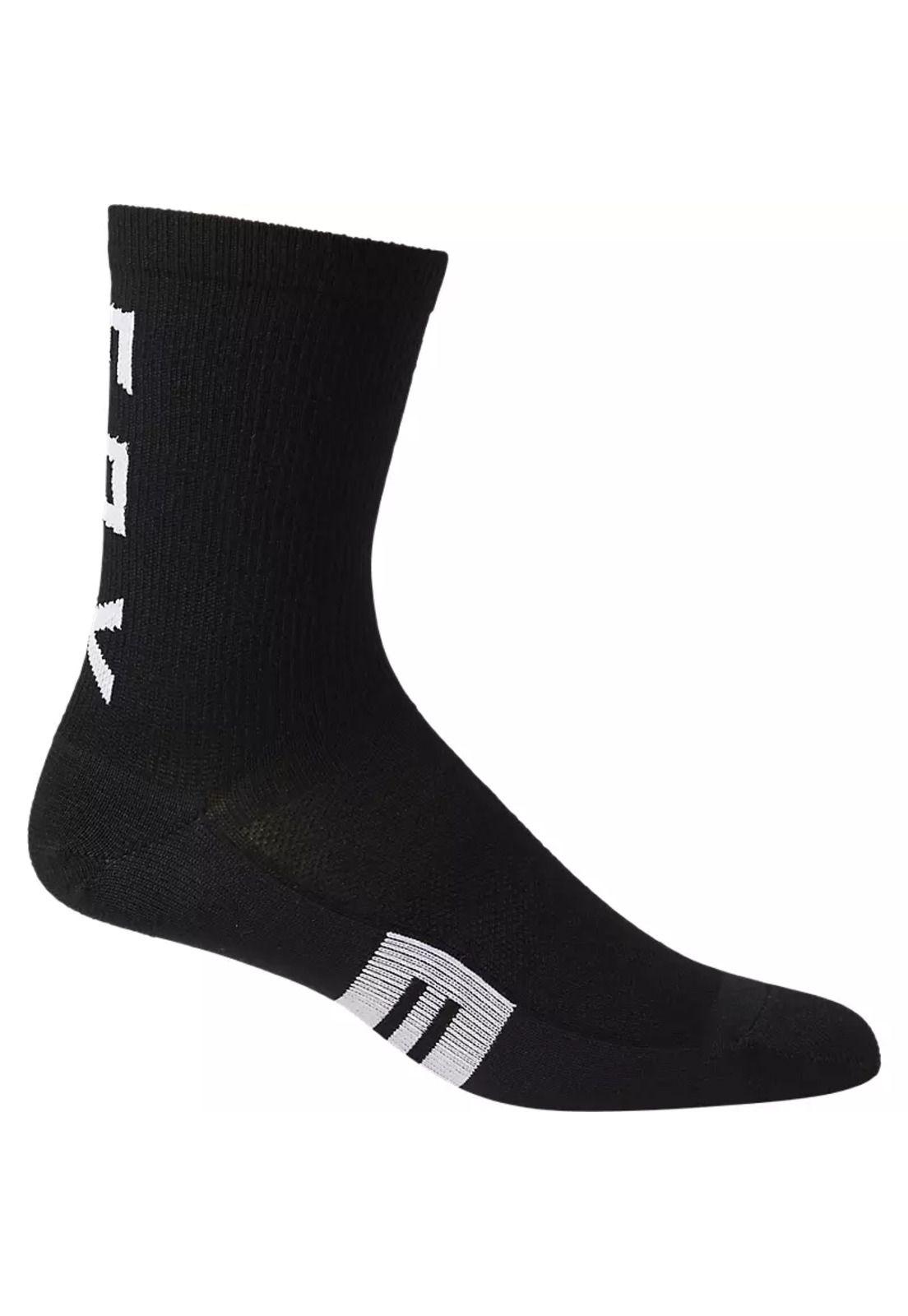 Calcetines Bicicleta Flexair 6" Merino Negro Fox-2
