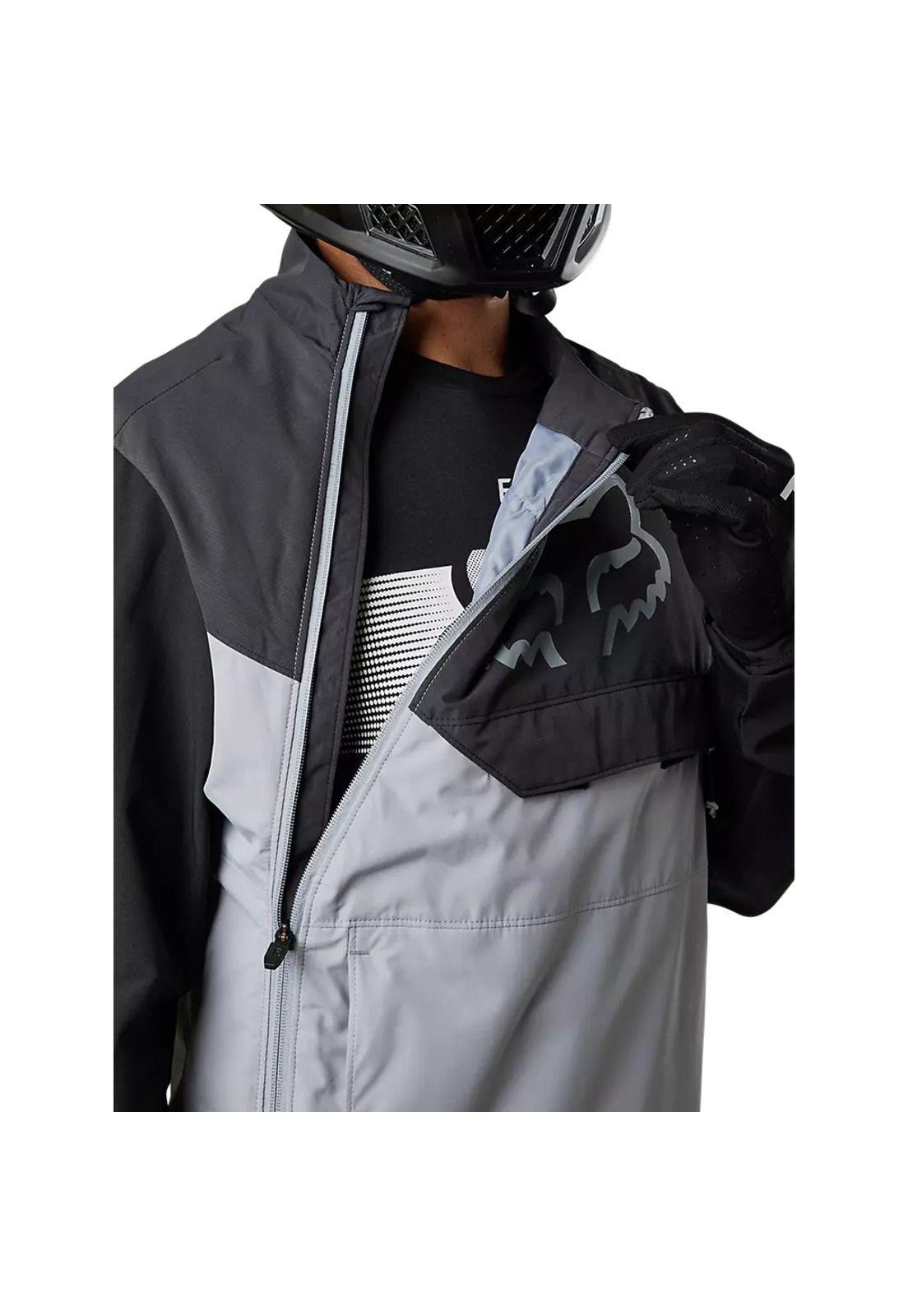 Chaqueta Moto Cortavientos Ranger Offroad Gris Fox-4