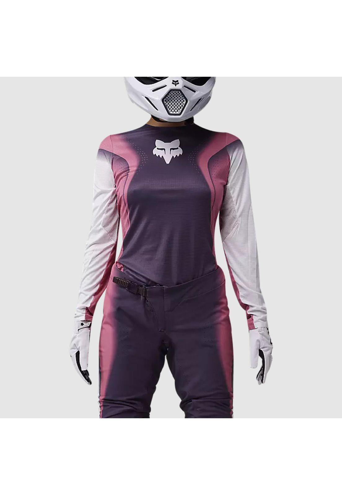 Polera Moto Mujer Flexair Infinite Morado Fox-2