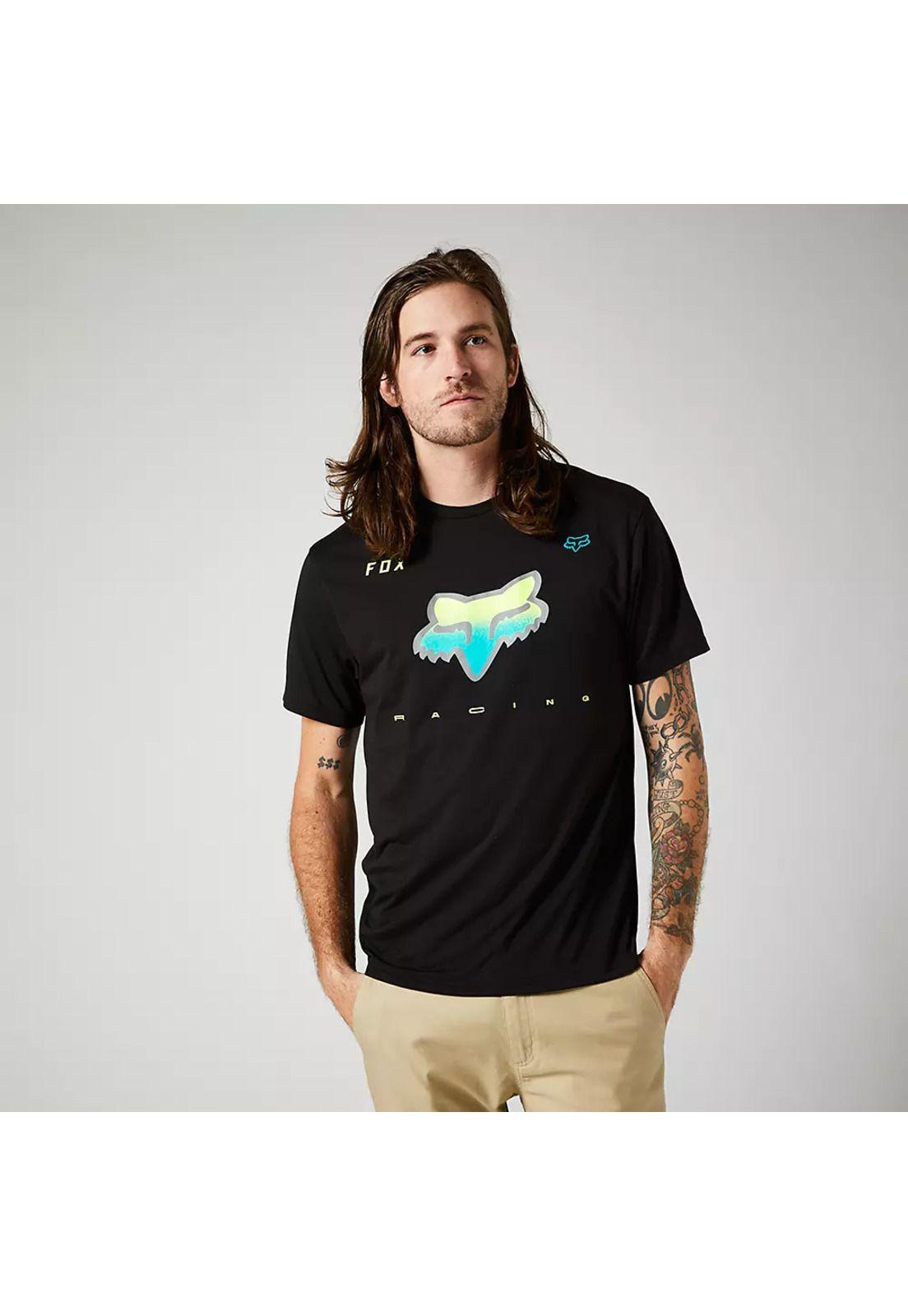 Polera Lifestyle Rkane Head Negro Fox-0