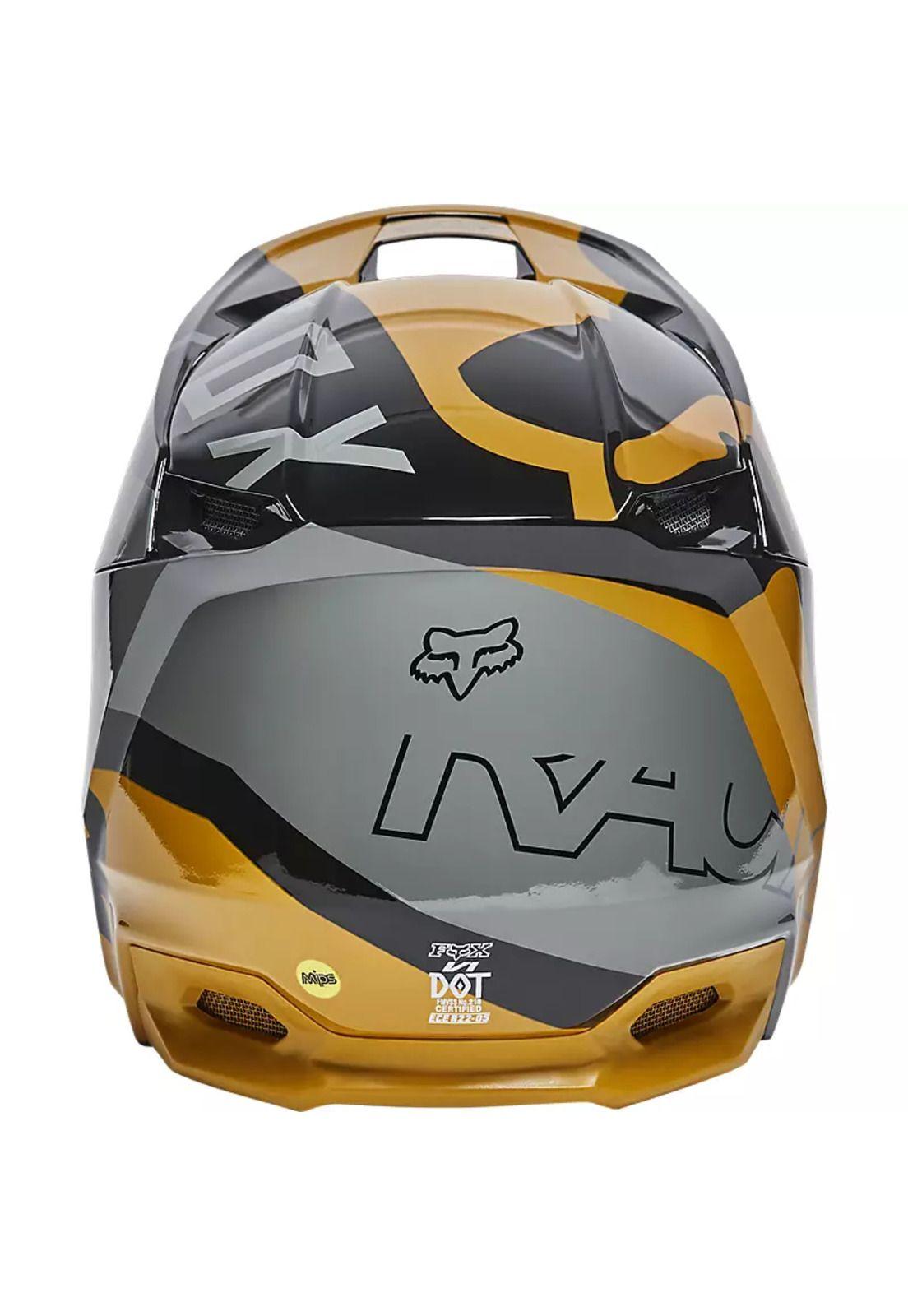 Casco Moto Niño V1 Skew Negro Fox-3