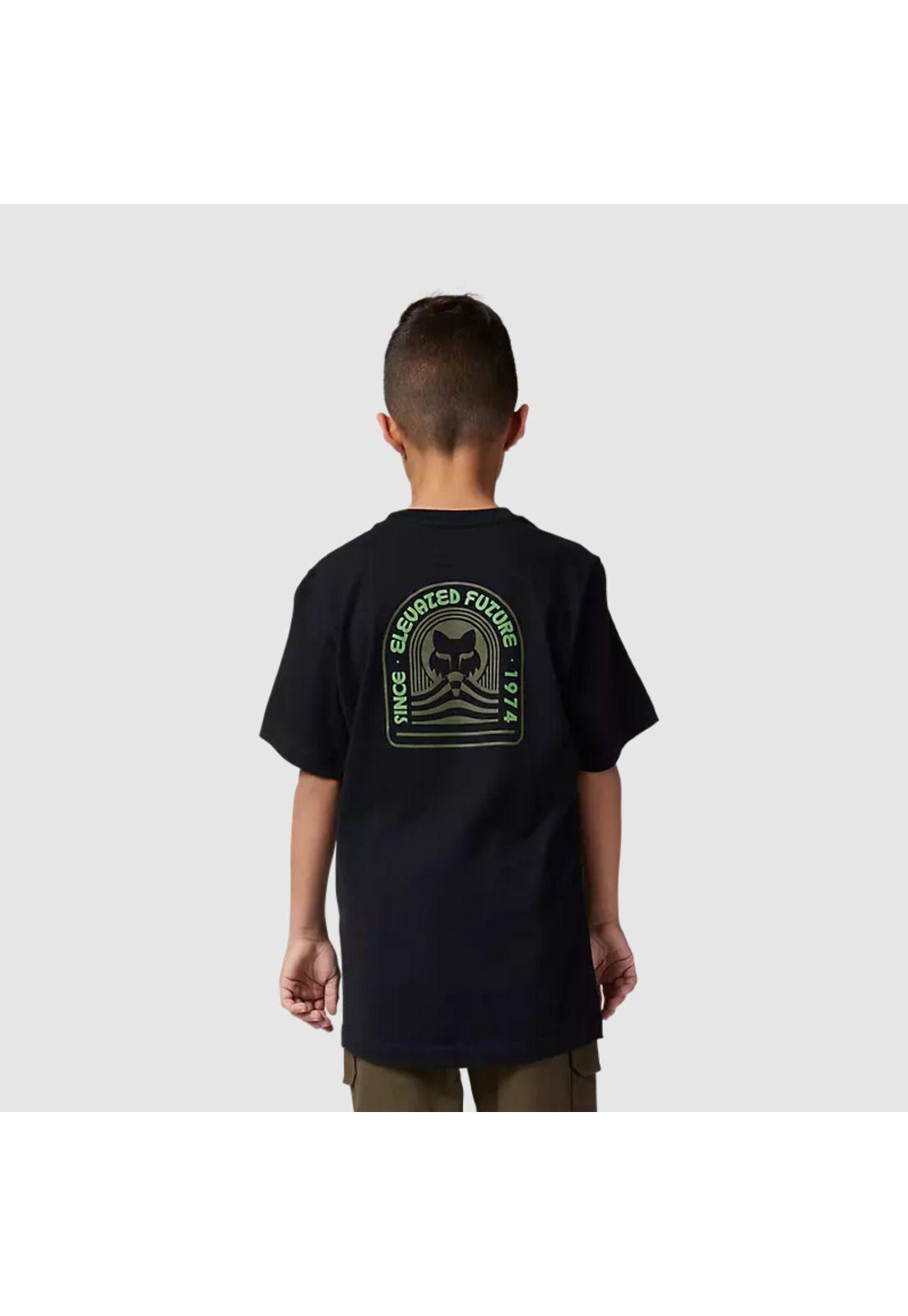 Polera Lifestyle Niño Exploration Negro Fox-1